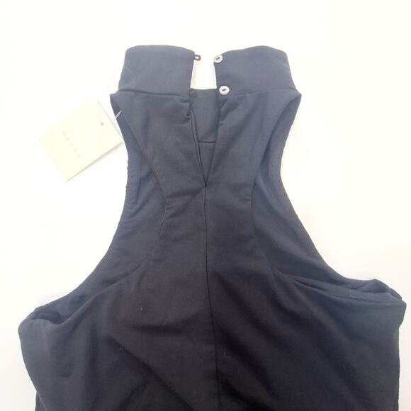 HATCH The Maternity Body Halter Dress in Black XS - Picture 8 of 13